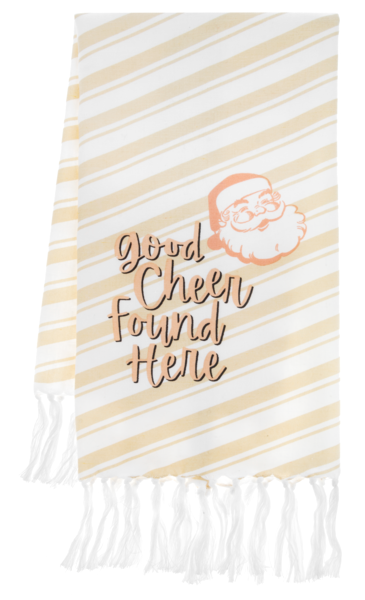 Good Cheer Found Here Dish Towel