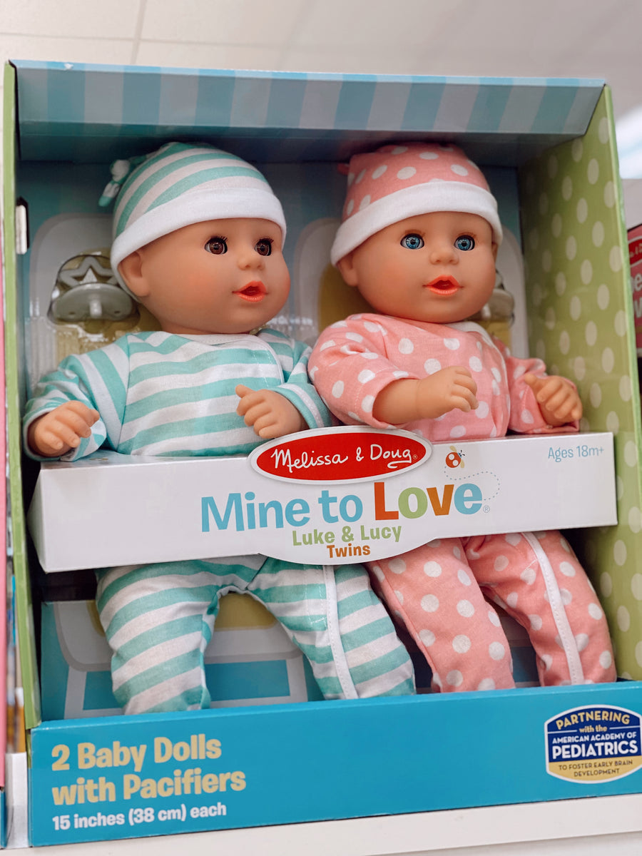 Melissa & Doug - Mine to Love Twins Luke & Lucy Dolls