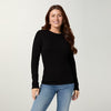 Ultra-Lush Seamless Ribbed Crew Neck Top
