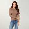 Ultra-Lush Seamless Ribbed Crew Neck Top