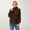 Heavenly-Luxe Textured Knit Turtleneck Sweater