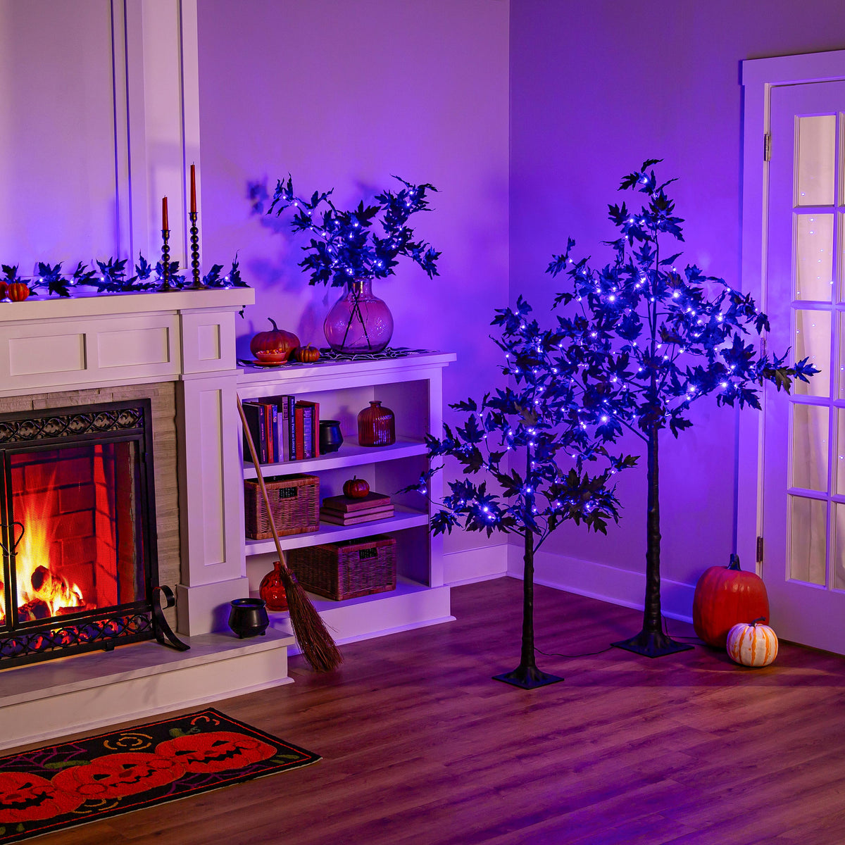Halloween Maple Indoor/Outdoor LED Color Changing Tree, – Simply Devine ...