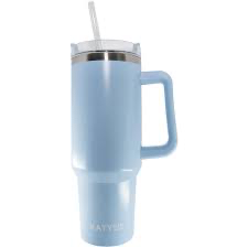 Navy Daisy Insulated Tumbler Cup with Handle in 2023