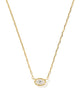 Mini Elisa Luxe Gold Pendant Necklace