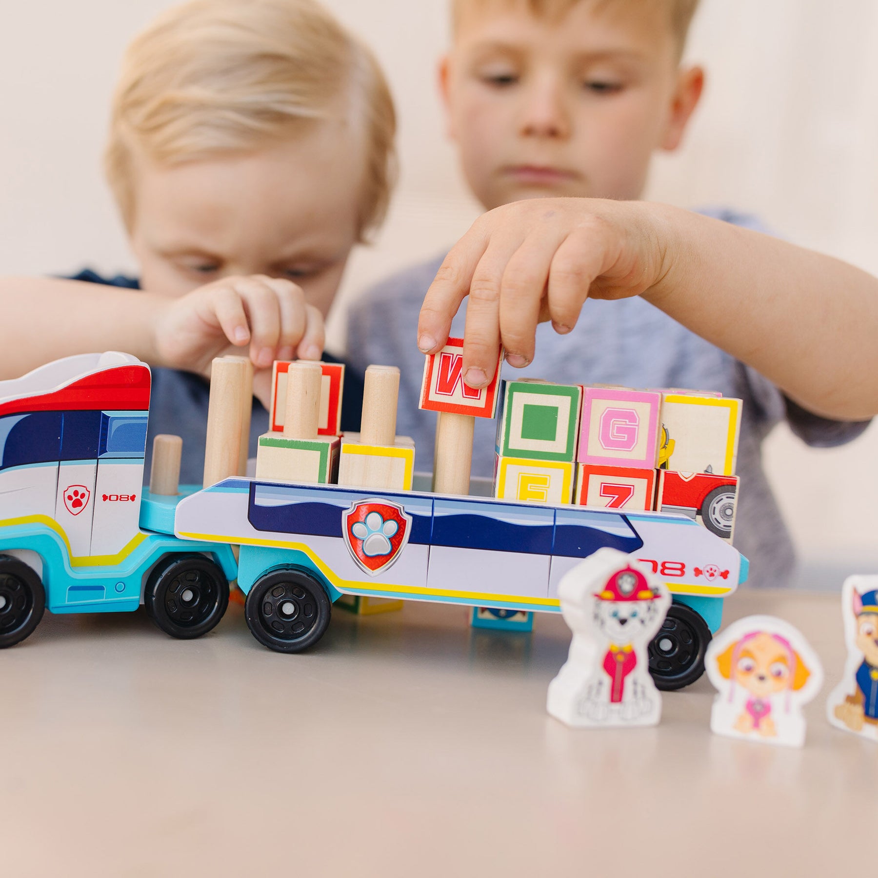 Melissa & Doug Paw Patrol ABC Wooden Block Truck