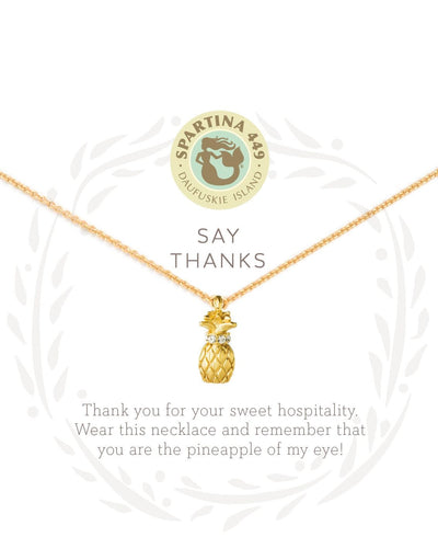 Say Thanks Spartina Necklace - Simply Devine Gifts and Decor