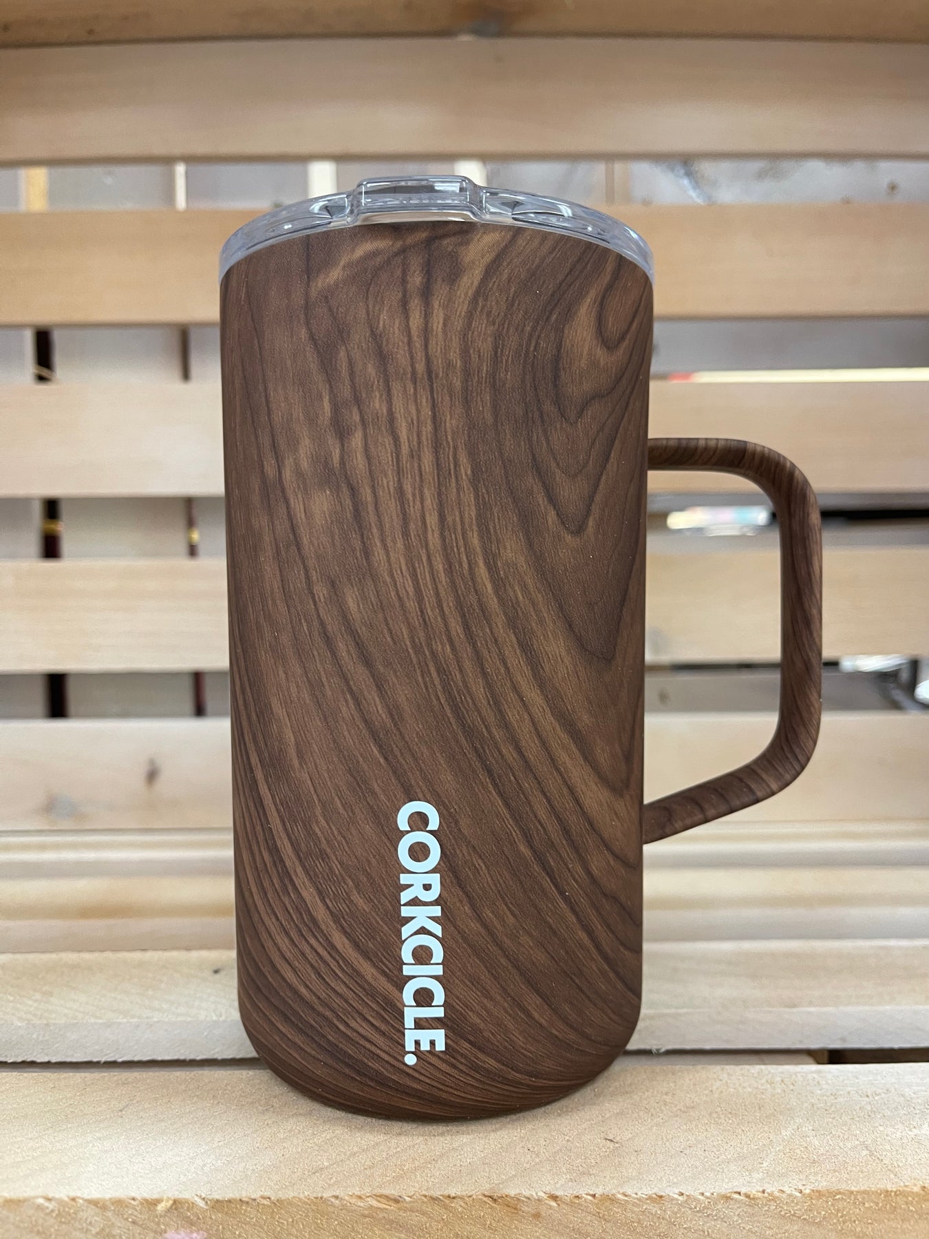 Corkcicle Coffee Mug - 16 oz Walnut Wood