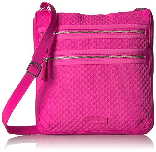 Vera Bradley Front Zip Wristlet in Passion Pink Microfiber: Handbags